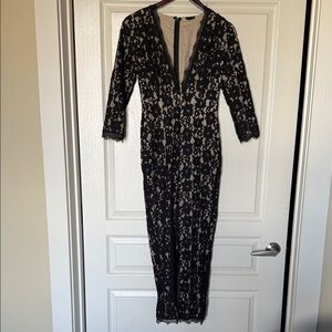 NBD Black Lace Jumpsuit